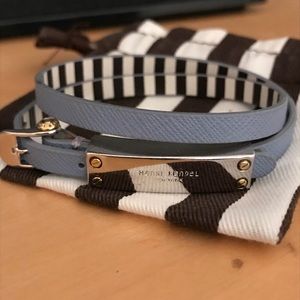 Henri Bendel Rivington Metal Wrap Bracelet in Teal